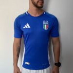Camisa Seleção Itália Home Versão Jogador EuroCopa 2024 Azul Adidas - Imagem 2