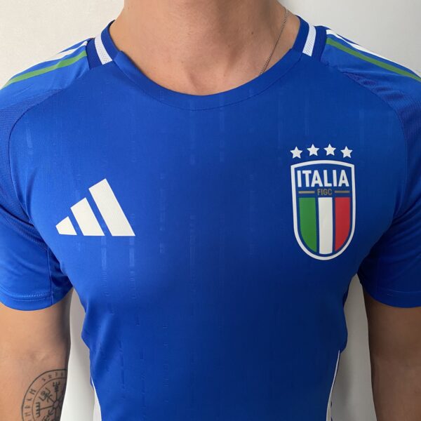 Camisa Seleção Itália Home Versão Jogador EuroCopa 2024 Azul Adidas - Imagem 3
