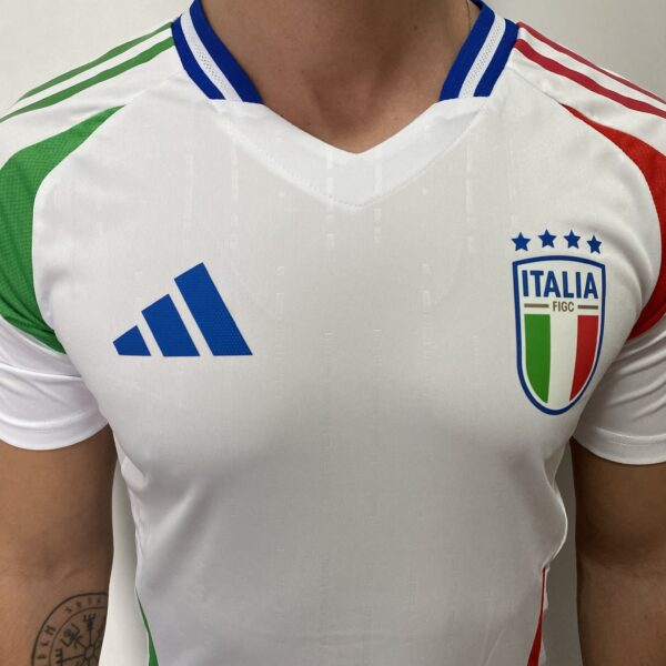 Camisa Seleção Itália Away Versão Jogador EuroCopa 2024 Branca Adidas - Imagem 3