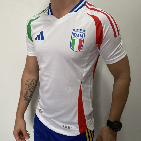 Camisa Seleção Itália Away Versão Jogador EuroCopa 2024 Branca Adidas - Imagem 10