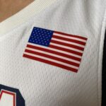 Camiseta Regata Basquete USA EUA Seleção Estados Unidos Olimpíadas Paris 2024 LeBron James 6 Branca Nike - Imagem 4