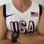 Camiseta Regata Basquete USA EUA Seleção Estados Unidos Olimpíadas Paris 2024 LeBron James 6 Branca Nike - Imagem 3