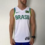 Camiseta Regata Basquete Brasil Olimpíadas 2024 Paris Branca 2024-2025 Nike - Imagem 2