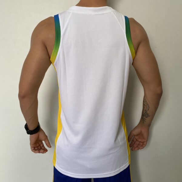 Camiseta Regata Basquete Brasil Olimpíadas 2024 Paris Branca 2024-2025 Nike - Imagem 13