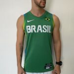 Camiseta Regata Basquete Brasil Olimpíadas 2024 Paris Verde 2024-2025 Nike - Imagem 2