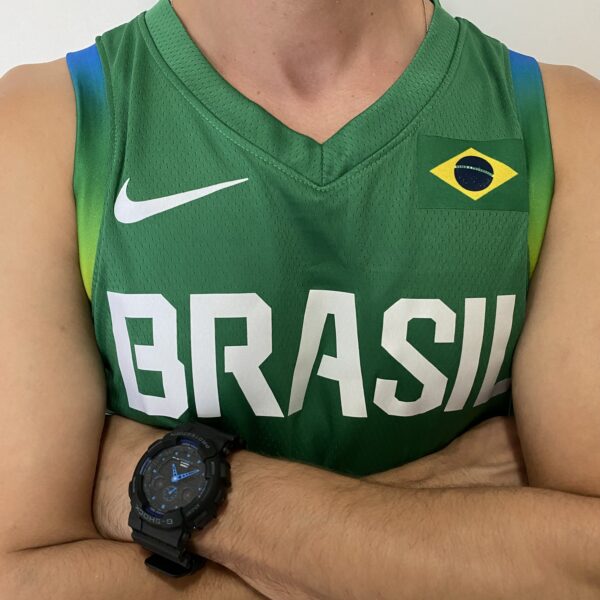 Camiseta Regata Basquete Brasil Olimpíadas 2024 Paris Verde 2024-2025 Nike - Imagem 7