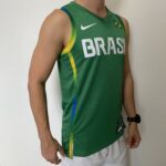 Camiseta Regata Basquete Brasil Olimpíadas 2024 Paris Verde 2024-2025 Nike - Imagem 9