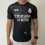 Camisa Real Madrid 4th Goleiro Versão Jogador 2025 Edição Especial Adidas Y-3 Flor Preta