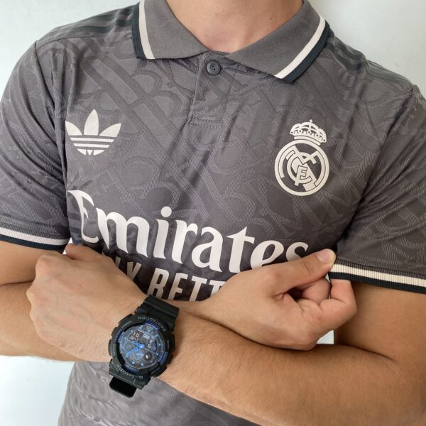 Camisa Real Madrid Third Versão Jogador 24/2025 Cinza Adidas - Imagem 10