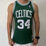 Camiseta Regata Basquete NBA Boston Celtics 34 Paul Pierce Mitchell & Ness Verde 2007/08