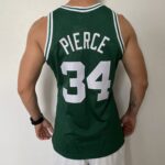 Camiseta Regata Basquete NBA Boston Celtics 34 Paul Pierce Mitchell & Ness Verde 2007/08 - Imagem 10