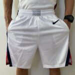 Short Bermuda NBA Basquete USA EUA Seleção Estados Unidos Olimpíadas Paris 2024 Branco Nike