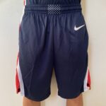 Short Bermuda NBA Basquete USA EUA Seleção Estados Unidos Olimpíadas Paris 2024 Azul Nike - Imagem 2