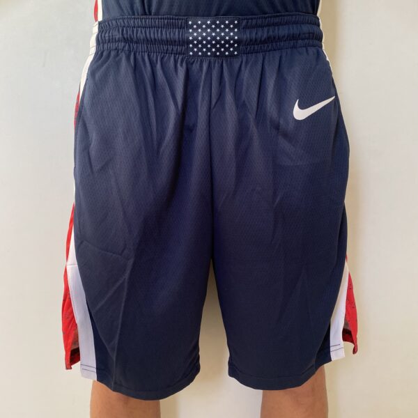 Short Bermuda NBA Basquete USA EUA Seleção Estados Unidos Olimpíadas Paris 2024 Azul Nike - Imagem 2