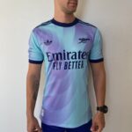 Camisa Arsenal Third Versão Jogador 24/2025 Azul Piscina Adidas - Imagem 2