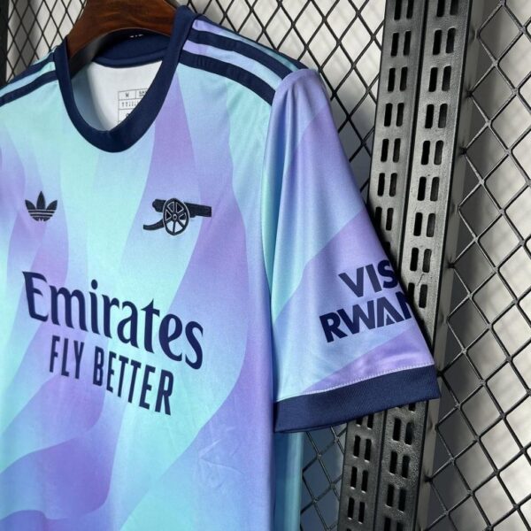Camisa Arsenal Third Versão Torcedor 24/2025 Azul Piscina Adidas - Imagem 5