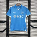 Camisa Napoli Home 24/2025 Versão Jogador Azul EA7 Armani