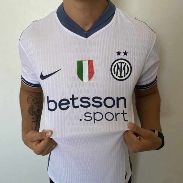 Camisa Inter de Milão Away Versão Jogador 2025 Branca Nike - Imagem 7