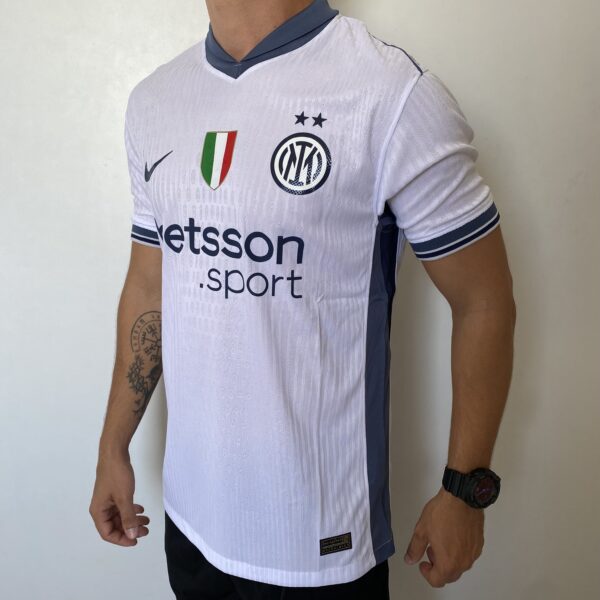 Camisa Inter de Milão Away Versão Jogador 2025 Branca Nike - Imagem 10