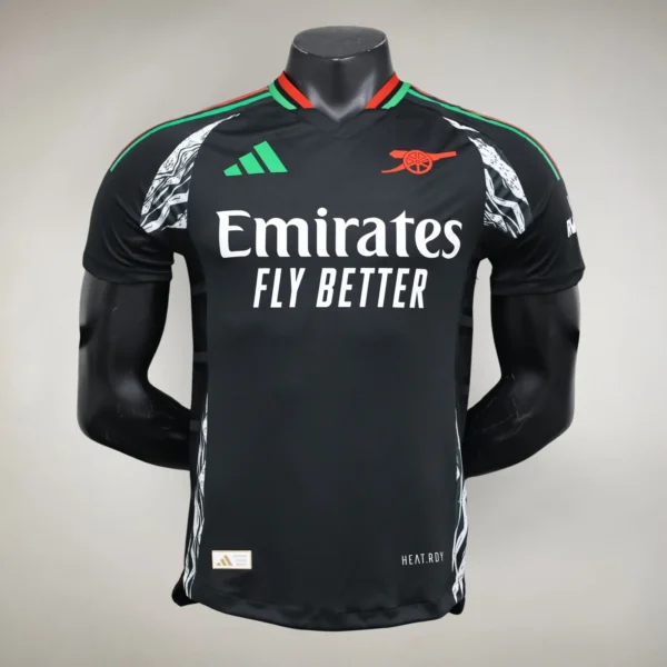 Camisa Arsenal Away Versão Jogador 24/2025 Preta Adidas - Imagem 1