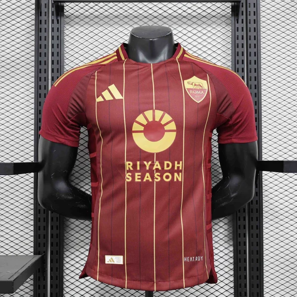 Camisa Roma Home Versão Jogador 24/2025 Vermelha Adidas - Imagem 1