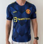 Camisa Manchester United Third Versão Jogador Cristiano Ronaldo 7 CR7 21/2022 Adidas - Imagem 2