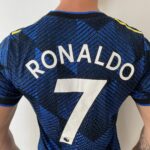 Camisa Manchester United Third Versão Jogador Cristiano Ronaldo 7 CR7 21/2022 Adidas - Imagem 15