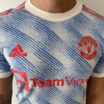 Camisa Manchester United Away Versão Jogador Cristiano Ronaldo 7 CR7 21/2022 Adidas - Imagem 3