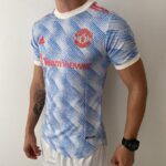 Camisa Manchester United Away Versão Jogador Cristiano Ronaldo 7 CR7 21/2022 Adidas - Imagem 10