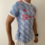 Camisa Manchester United Away Versão Jogador Cristiano Ronaldo 7 CR7 21/2022 Adidas - Imagem 11