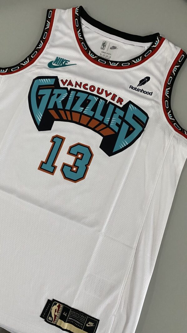 Camiseta Regata Basquete NBA Swingman Memphis Grizzlies Jaren Jackson Jr. 13 Classic Edition Branca 2024/25 Nike - Imagem 17