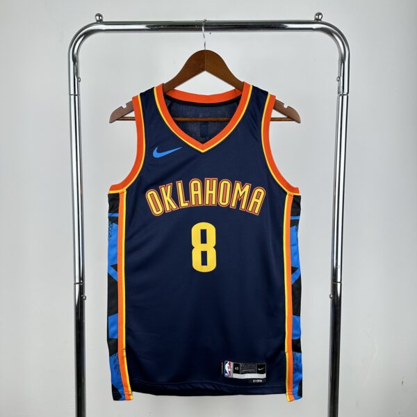 Camiseta Regata Basquete NBA OKC Oklahoma Thunder City Edition 2025 Nike - Imagem 11