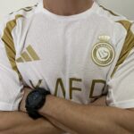Camisa Al Nassr Third Versão Jogador Cristiano Ronaldo 7 CR7 Branca 24/2025 Adidas - Imagem 3
