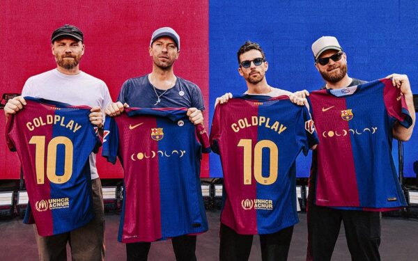 Camisa Barcelona Home Versão Jogador Logo Coldplay 24/2025 Nike - Imagem 2