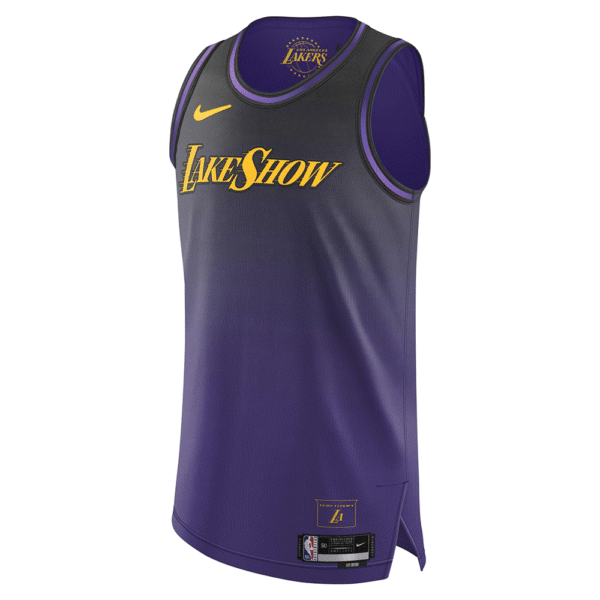 Camiseta Regata Basquete NBA Los Angeles Lakers City Edition 2025 Nike - Imagem 1