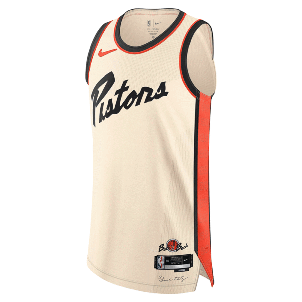 Camiseta Regata Basquete NBA Detroit Pistons City Edition 2025 Nike - Imagem 1