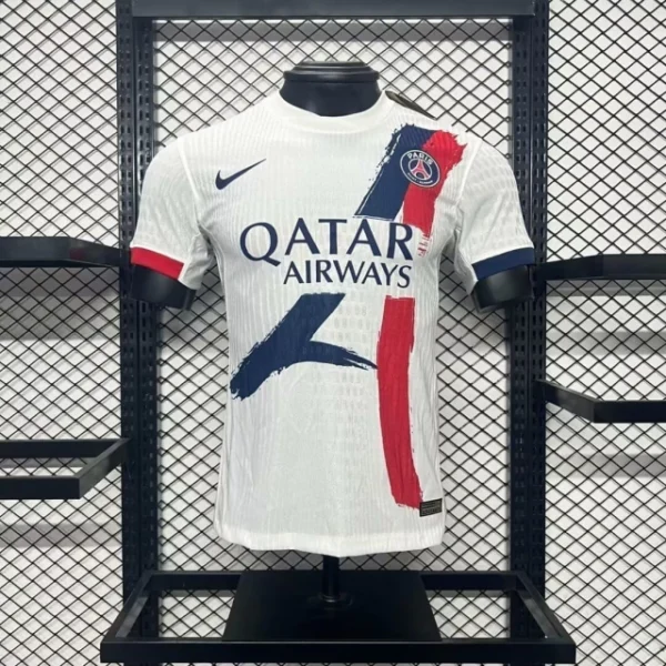 Camisa Paris Saint-Germain - PSG Away Versão Jogador 24/2025 Branca Nike - Imagem 1