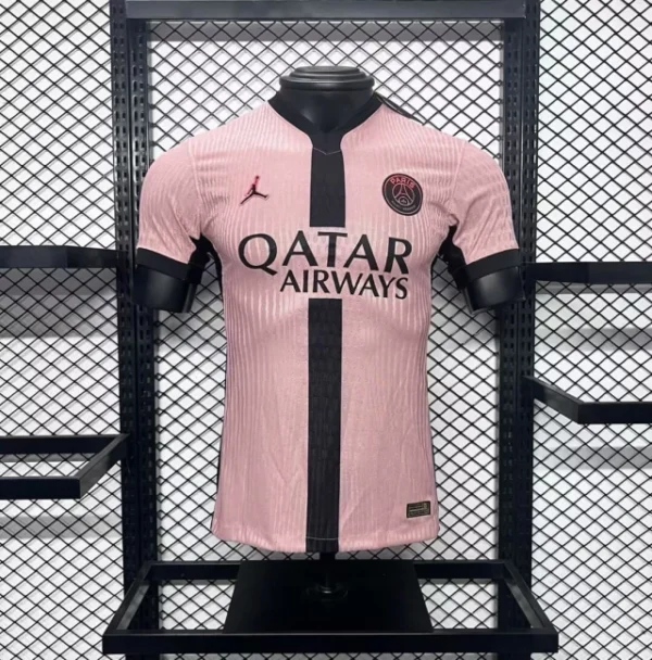 Camisa Paris Saint-Germain - PSG Third Versão Jogador 24/2025 Rosa Nike - Imagem 1