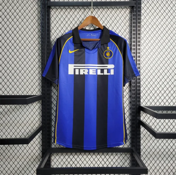 mlçverlçglçe Camisa Retrô Inter de Milão Home Torcedor 2001/02 Nike - Imagem 1