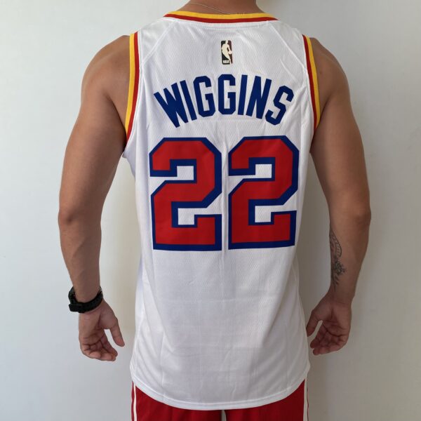 Camiseta Regata NBA Golden State Warriors Curry 30 Classic Edition Branca 2024/25 Nike - Imagem 12