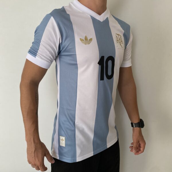 Camisa Seleção Argentina Home - 50 Anos AFA Adidas MESSI 10 - 2024/25 Adidas - Versão Jogador - Imagem 11
