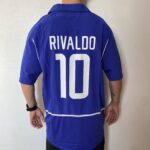 Camisa Retrô Clássica Seleção Brasileira Brasil – Nike – Azul – 2002 - Imagem 8