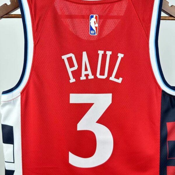 62f77fa3 Camiseta Regata Basquete NBA Los Angeles Clippers Statement Edition 2025 Vermelha Jordan - Imagem 8