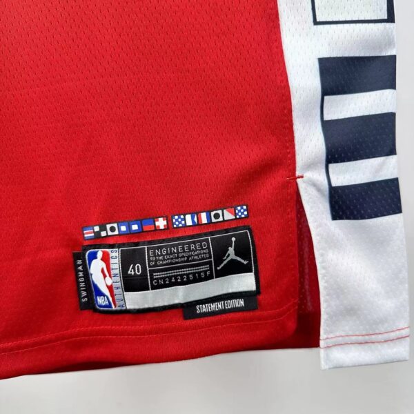 773ef545 Camiseta Regata Basquete NBA Los Angeles Clippers Statement Edition 2025 Vermelha Jordan - Imagem 4