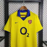 Camisa Rêtro Arsenal Away 2003/2004 Nike Amarela - Imagem 8