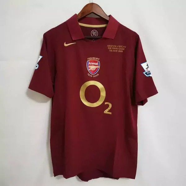 MEGRPEH,~PFPW,FPO,RE Camisa Rêtro Arsenal Home 2005/2006 - Thierry Henry 14 -  Total 90 - Nike - Vinho - Imagem 20