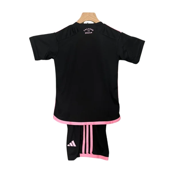 ajkskakfka Kit Conjunto Infantil Crianças Camisa e Calção Inter Miami FC Away Infantil 24/2025 Adidas - Imagem 2