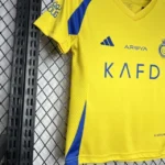 Kit Conjunto Infantil Crianças Camisa e Calção Al Nassr Home Amarela 24/2025 Adidas - Imagem 2