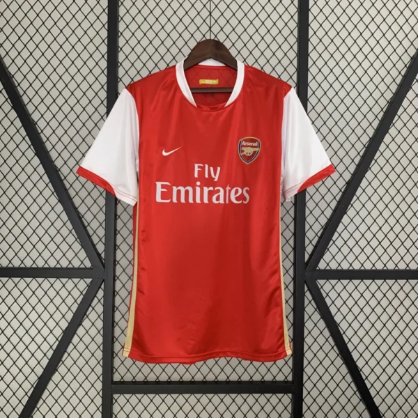egegoiwgmow Camisa Rêtro Arsenal Home 2007/2008 Nike Vermelha - Imagem 1