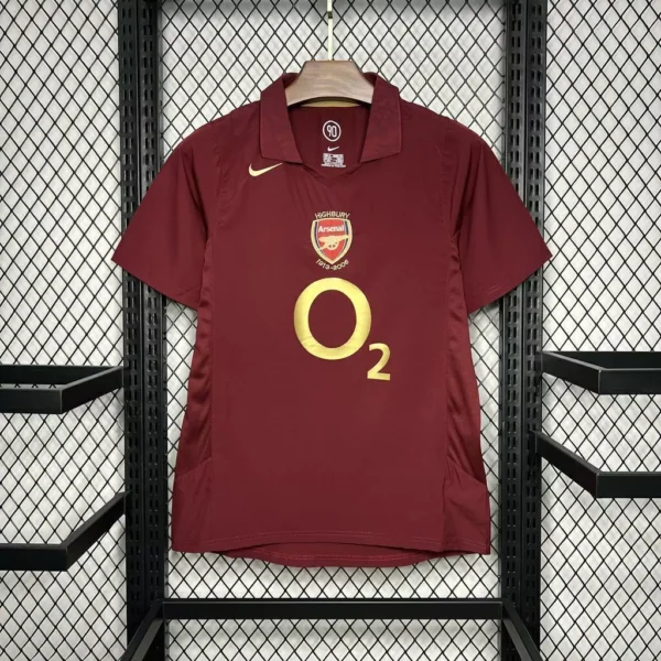 egfwejgeigjieorgjioe Camisa Rêtro Arsenal Home 2005/2006 - Thierry Henry 14 -  Total 90 - Nike - Vinho - Imagem 16